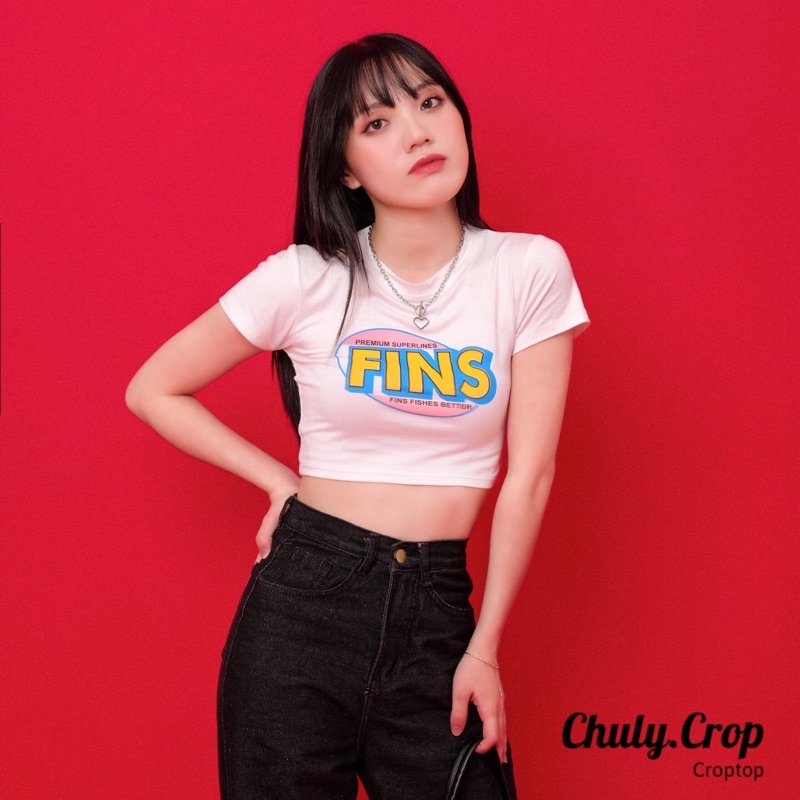 Áo croptop ôm in hình Sinner màu trắng đen dễ mặc dễ phối đồ⚡⚡ kèm ảnh thật