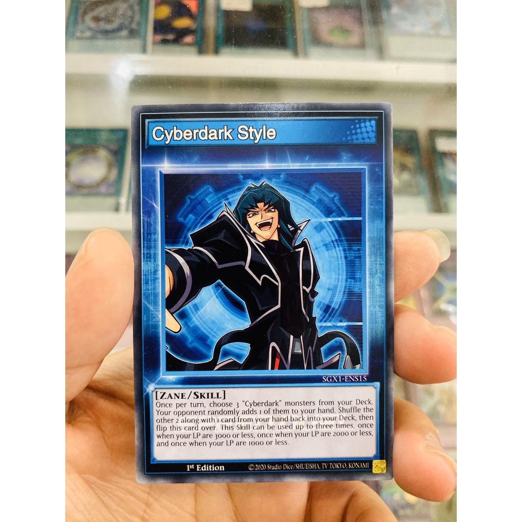 Thẻ Bài YugiOh! Mã SGX1-ENS15 - Cyberdark Style  - Common - 1st Edition