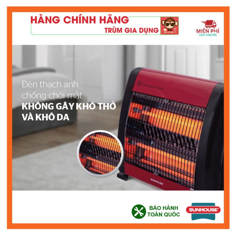 Đèn sưởi 2 bóng💗FREESHIP💗Quạt sưởi Sunhouse SHD7013- Máy sưởi sunhouse , tốc độ ấm nhanh, tỏa nhiệt đều,Nhiệt Đổ 350 Đ