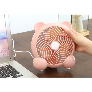 Quạt để bàn mini đầu usb dễ thương
