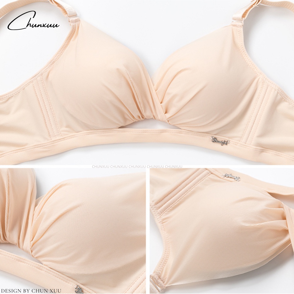 Áo lót nữ kiểu xoắn ngực đệm dày mút mềm dây đai chỉnh nâng đẩy ngực ChunXuu AV49