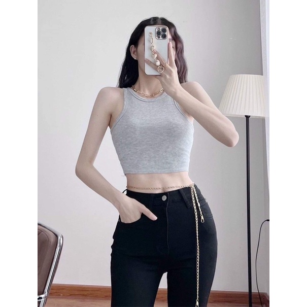 Áo croptop nữ, ba lỗ croptop nữ chất thun đẹp rẻ