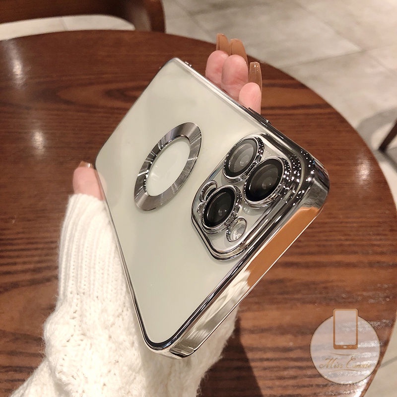 Ốp Điện Thoại Acrylic Nam Châm Chống Rơi Sang Trọng Cho iPhone 7 8 Plus 11 XR 11Pro MAX 12 13 Pro MAX X XS MAX SE 2020