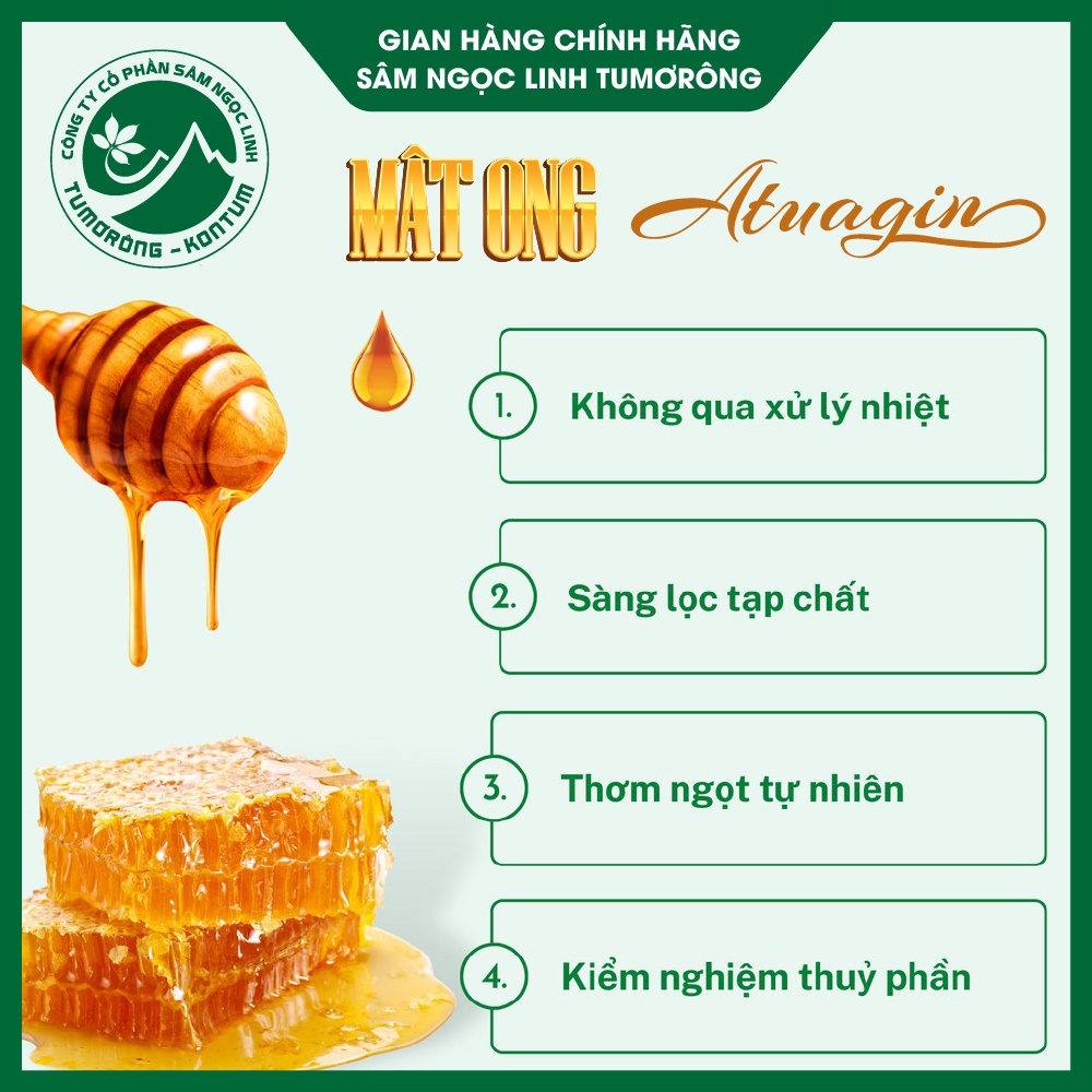 Mật Ong Hoa Cà Phê - Mật Ong Nguyên Chất 100% - Mật Ong Tự Nhiên Tumorong