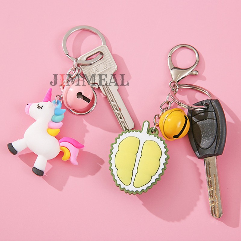 [Kèm Chuông] Móc Chìa Khóa, Balo Hình Chú Ngựa Pony, Unicorn, Ngựa 1 Sừng Hàn Quốc Dễ Thương