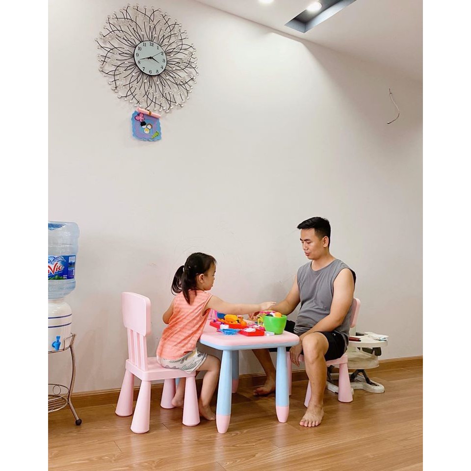 Ghế tựa cho bé ngồi học phù hợp trẻ từ 2 tuổi, có tựa lưng chắc chắn, chống trơn trượt, chịu trọng lượng 90kg | BigBuy360 - bigbuy360.vn