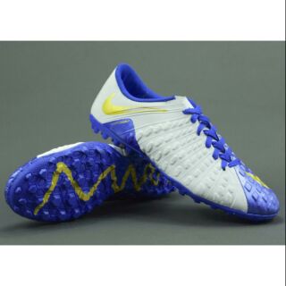 Giày bóng đá sân cỏ nhân tạo Hyper III Trắng Xanh Bích TF Giá Tốt