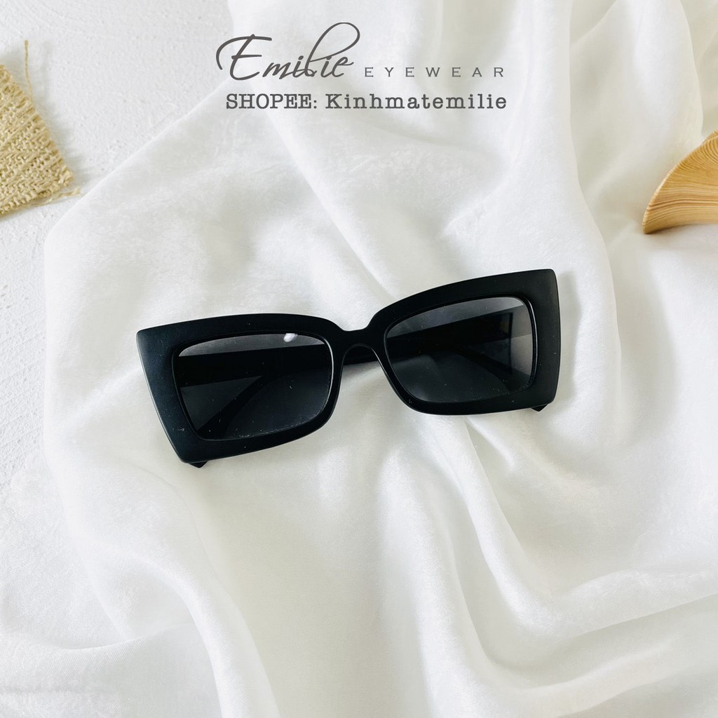 Kính mát nam nữ chất liệu nhựa mắt chống uv400 Emilie eyewear