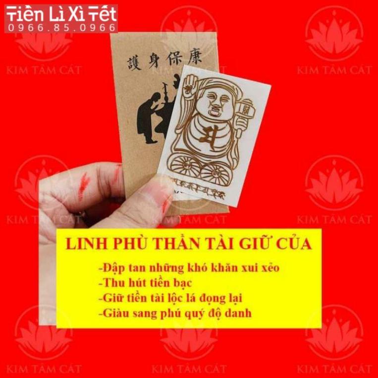 Combo 4 linh phù TÌNH DUYÊN, miếng dán phong thủy