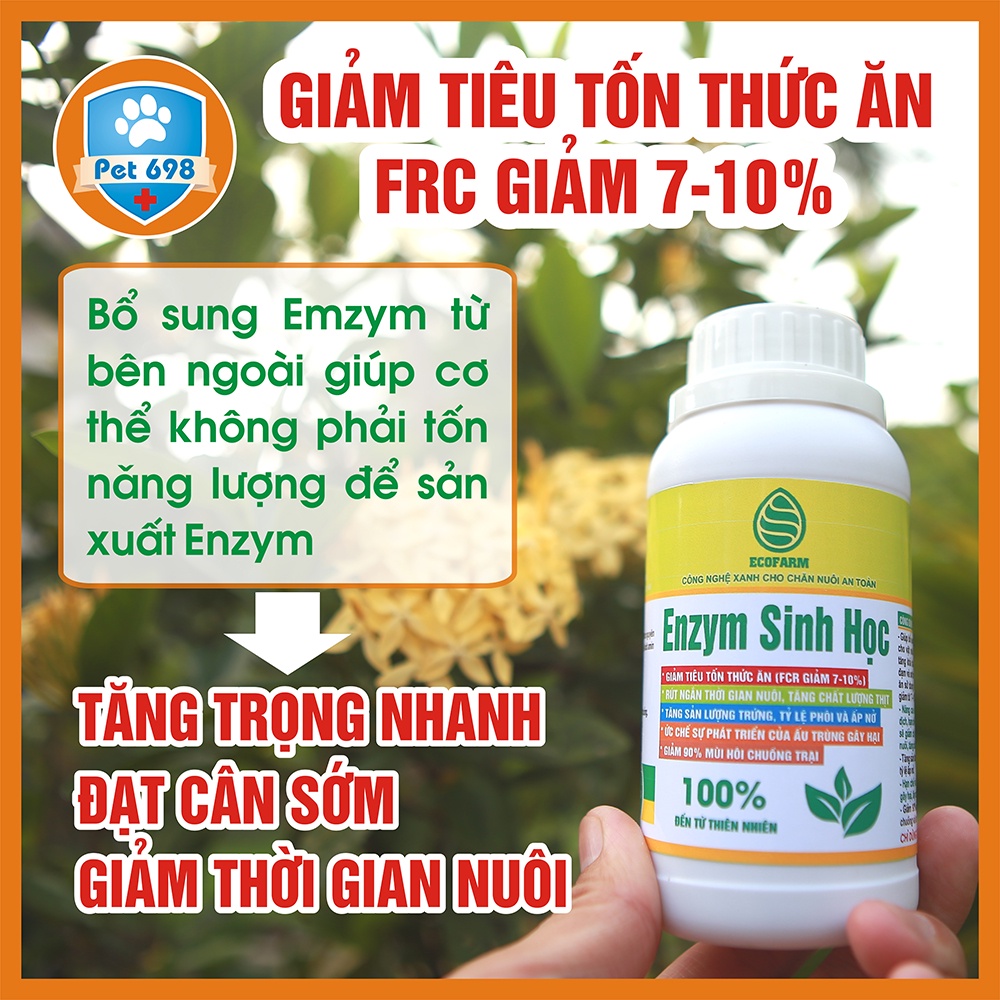 [100% Thiên Nhiên ] Emzyme Sinh học bổ sung, cải thiện đường tiêu hóa, hấp thụ thức ăn một cách an toàn cho vật nuôi