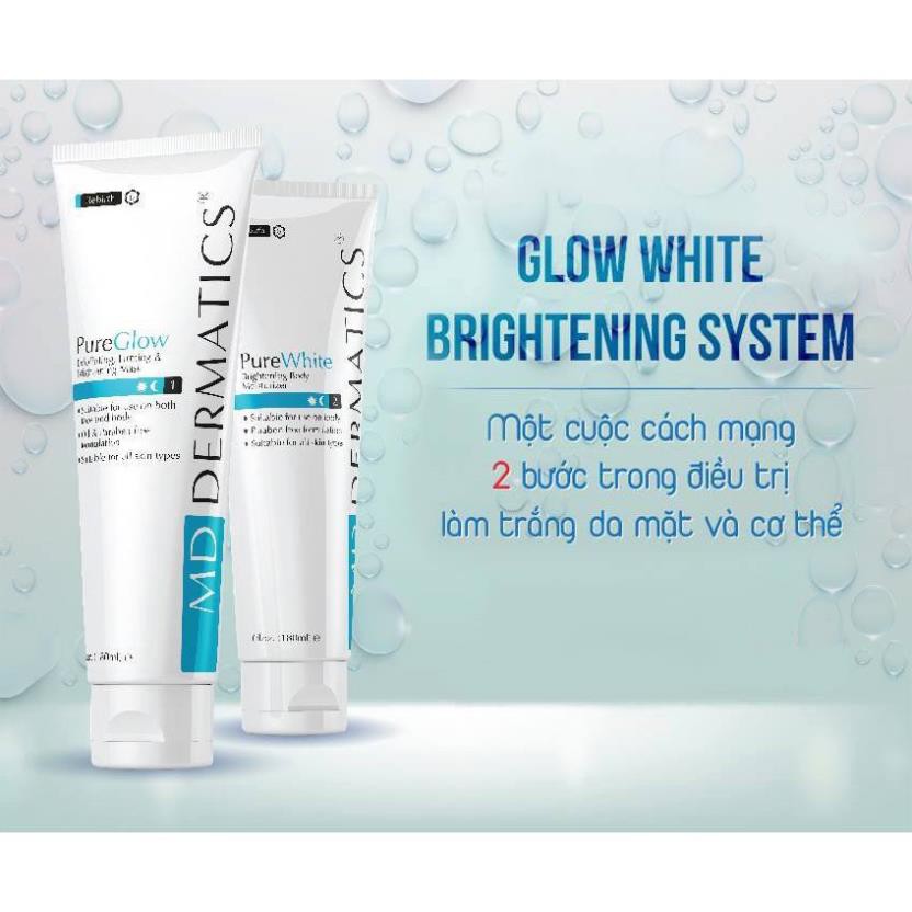 2 CHAI PURE GLOW & White ( FACE & BODY) Mặt Nạ Làm Sáng Da * Loại Bỏ Tế Bò Chết
