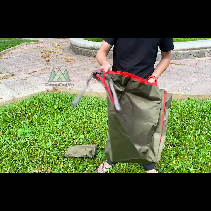 Bạt cắm trại phụ kiện dã ngoại tăng bạt che, chất liệu vải tốt campoutvn A140