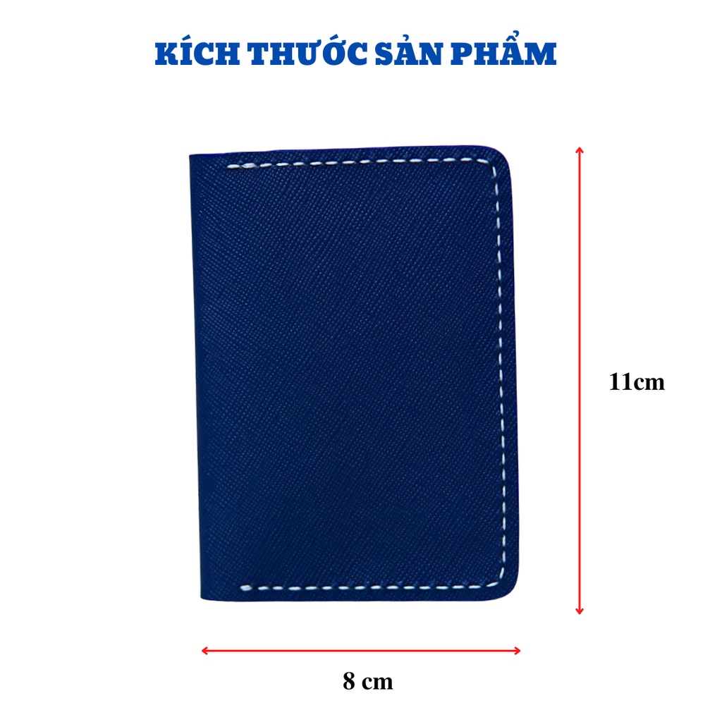 Bóp Da Nam Nữ WEMODA đựng card chất liệu da bò sịn bảo hành 24 tháng T100XD