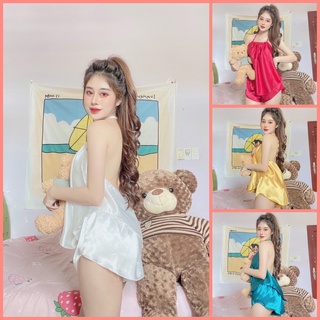 🎀🎀Đồ ngủ nữ🎀🎀đồ ngủ nữ yếm 2 dây quần đùi🎀🎀đồ ngủ nữ phi lụa