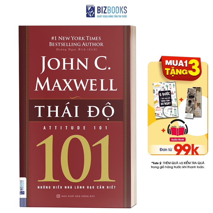 Sách - BIZBOOKS - Thái Độ - 101 Những Điều Nhà Lãnh Đạo Cần Biết - 1 BEST SELLER