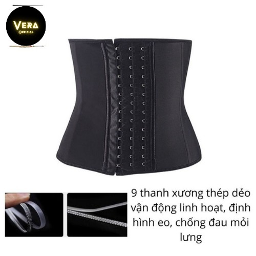 Gen nịt bụng latex 9 xương S.SLINE, đai nịt bụng chống gập, giảm eo hiệu quả _QS165 | WebRaoVat - webraovat.net.vn