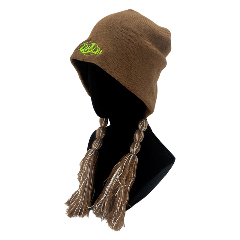 Mũ Chống Gió Mùa Đông Thêu Họa Tiết Cho Nữ