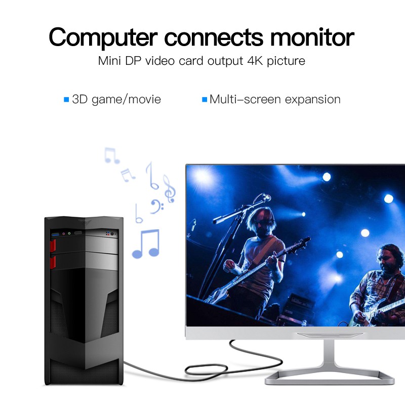 [Mã ELFLASH5 giảm 20K đơn 50K] Converter - Cáp chuyển đổi Mini DisplayPort sang Displayport dài 1,5m-3m