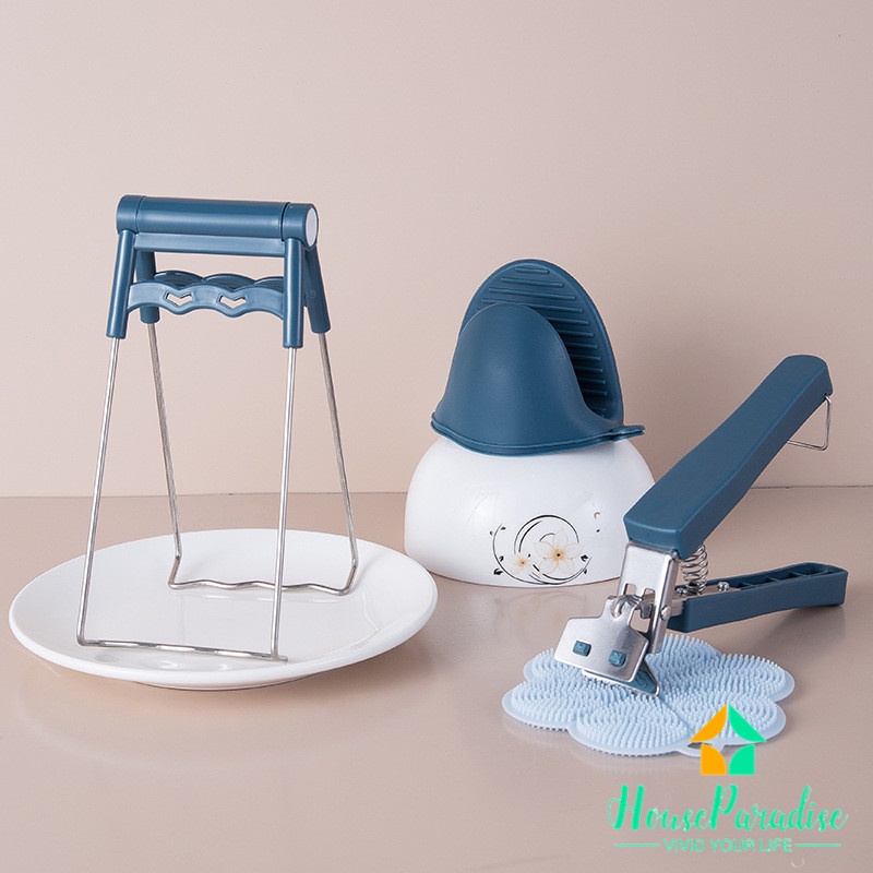 Găng Tay Nhấc Nồi Bằng Silicone Cách Nhiệt Chống Trượt Chống Bỏng 2023