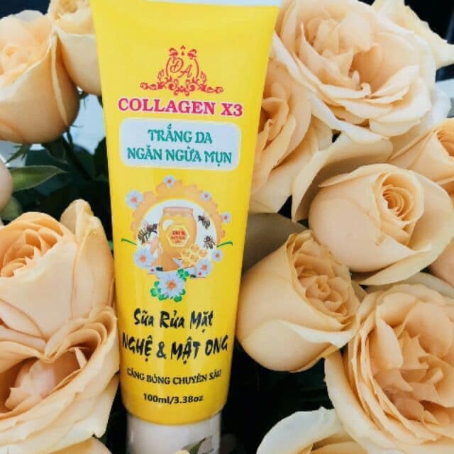 Sữa rửa mặt collagen X3 nghệ mật ong chính hãng Đông Anh