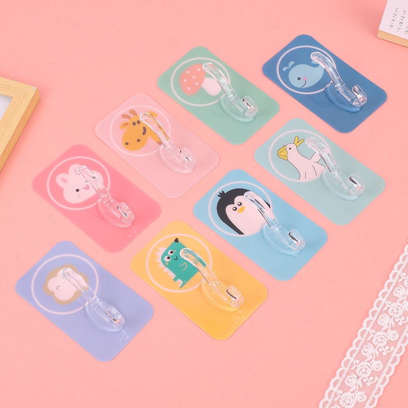 Móc dán tường treo quần áo chìa khóa với móc dính cute siêu chắc - Elliver