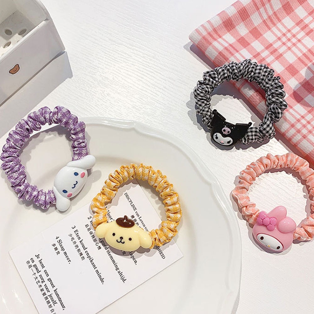 Dây buộc tóc co giãn tốt trang trí họa tiết động vật đáng yêu