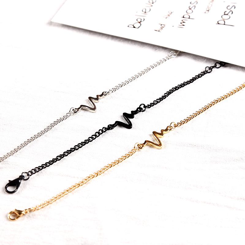 Vòng Tay Mặt Hình Trái Tim Đơn Giản Cho Cặp Đôi