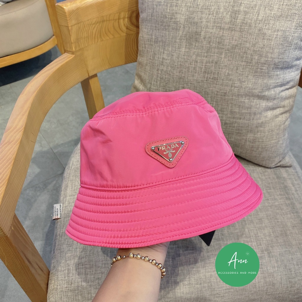 Mũ bucket gió Prada ❤️Freeship❤️ Mũ Prada cao cấp, chất liệu vải gió kháng nước, màu sắc trẻ trung, hàng loại 1 full tag