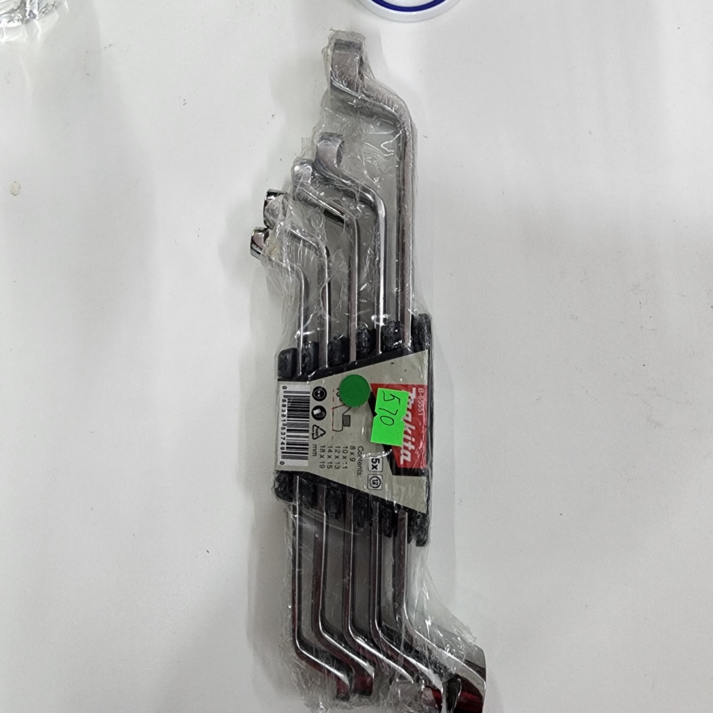 Bộ cờ lê hai đầu vòng 8.0-19mm Makita B-65551 (5 chi tiết/bộ) (Thanh lý hàng trưng bày) video thực trạng sản phẩm