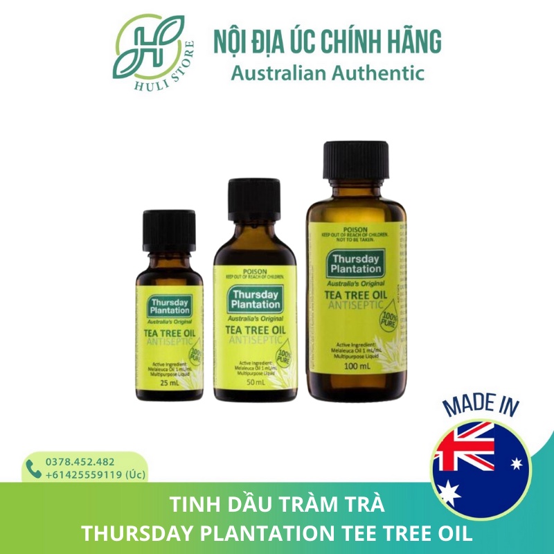 Tinh dầu tràm trà Thursday Plantation Tea Tree Oil 25ml/50ml/100ml