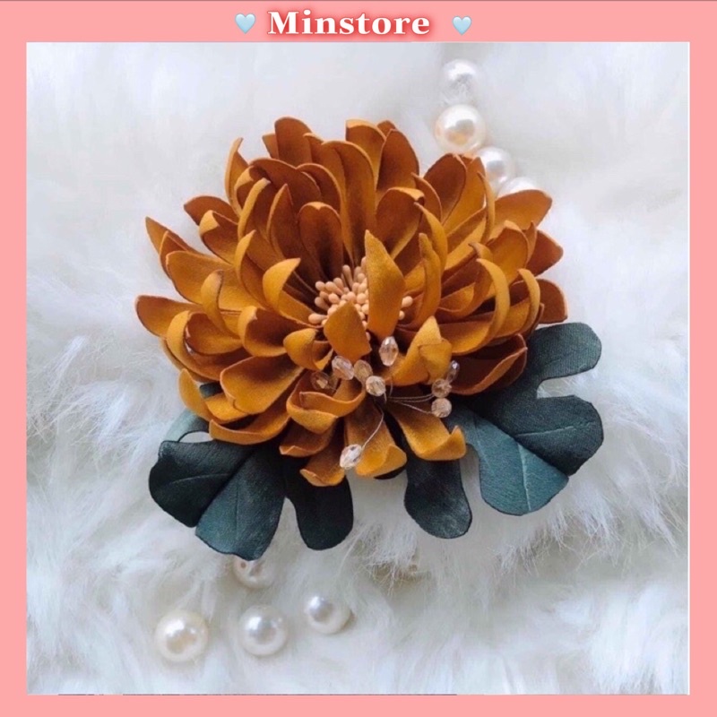 Hoa Cúc Vàng Cài Áo Váy Siêu Xinh Cực Sang Mẫu KA3