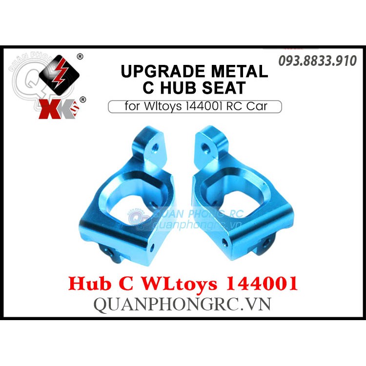 Bộ Hub Trước Upgrade Metal C Hub Seat For WLtoys 144001 RC Car (2 Cái)