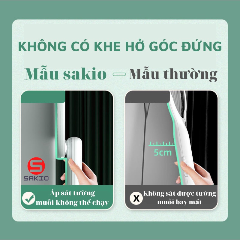 Vợt Muỗi kiêm Đèn Bắt Muỗi SAKIO Pin sạc 14500mah - BH 12 tháng - TABISO