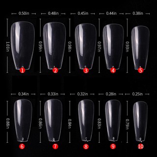 Túi 500 móng up tay form thang vừa đủ size-ĐỒ NAIL VIỆT