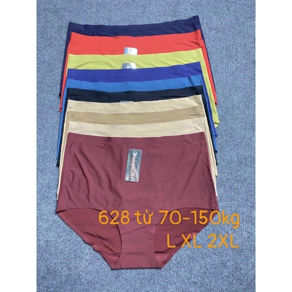 ♥️ Quần Lót Nữ  Big Size ♥️ Quần Lót Su Lưng Cao Không Viền Hàn Quốc Body Q628