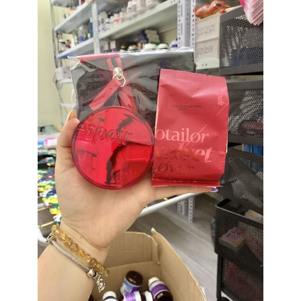 (Tặng túi đựng mỹ phẩm + lõi thay) Set Phấn Nước Che Phủ Hoàn Hảo Espoir Pro Tailor Be Velvet Cover Cushion SPF 34 PA++