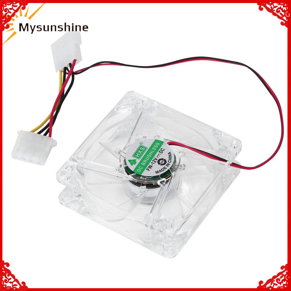 Quạt Tản Nhiệt Máy Tính 4 Bóng Led 80mm 8025 8cm Yên Tĩnh