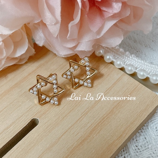 Bông tai nữ, khuyên tai mạ bạc 925 thiết kế đơn giản đính đá thời trang Lại La