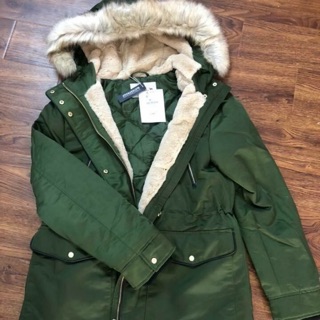 Áo parka xanh xuất