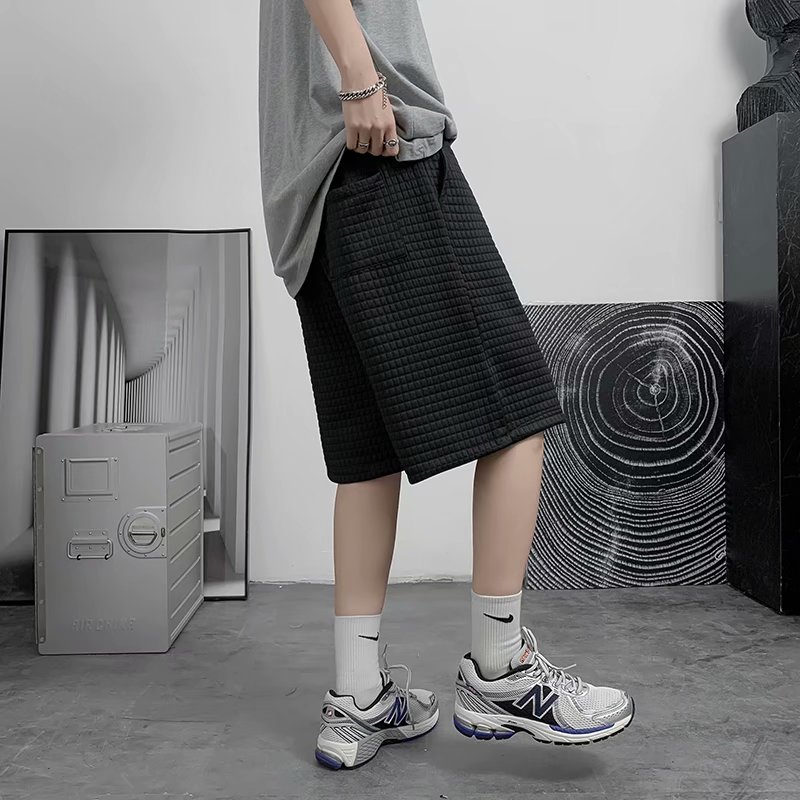 Korean Style Summer 2021 Korean Style Men's Shorts with Ribbed slits