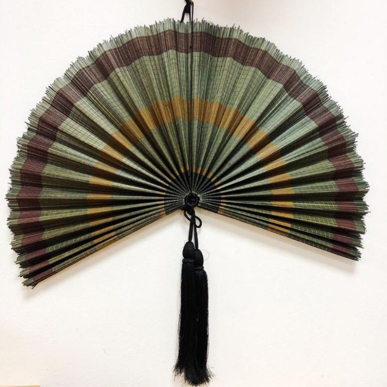 Mành tre quạt decor- Quạt lá tre/ quạt mành/quạt nan tăm decor tường - quạt mành tre