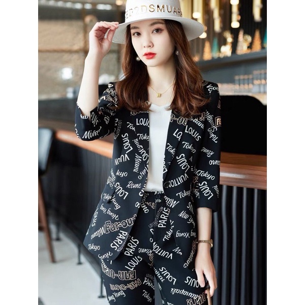 Set bộ vest nữ tay lỡ 3 món bao xinh size M l XL 2Xl
