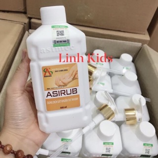 Combo 2 chai Dung dịch rửa tay khô sát khuẩn tay nhanh Asirub chai 500ml