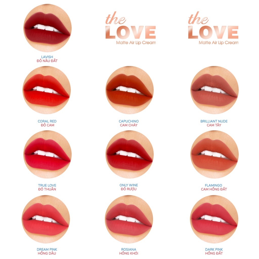 [MUA 1 ĐƯỢC 3] Son Kem Lì Không Chì THE LOVE VN Chính hãng 4ml | BigBuy360 - bigbuy360.vn