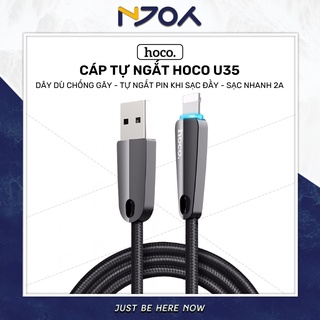 Cáp Hoco U35 Tự Ngắt Khi Sạc Đầy Pin Hỗ Trợ Sạc Nhanh 2.4a Chân Cắm Lightning Dành Cho Ip Ipad Airpod Njoyshop