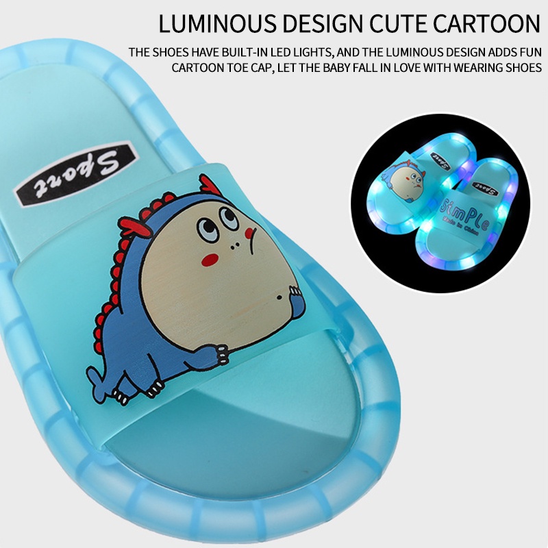 Dép Đế Mềm Chống Trượt Họa Tiết Hoạt Hình Thời Trang Mùa Hè Dành Cho Bé