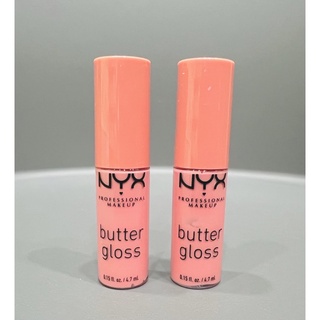 Son kem bóng nyx professional makeup butter gloss blg05 creme brulee - hồng nhạt