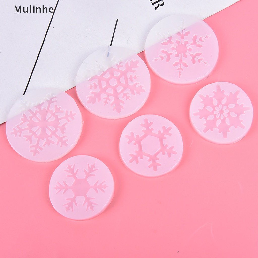 Khuôn silicon làm bánh kẹo/ đồ chơi hình bông tuyết 3D độc đáo tiện lợi