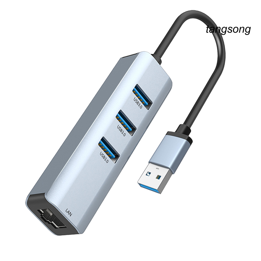 Bộ Chia 3 Cổng Usb 3.0 Hub Sang Rj45 Lan Cho Macbook Mac