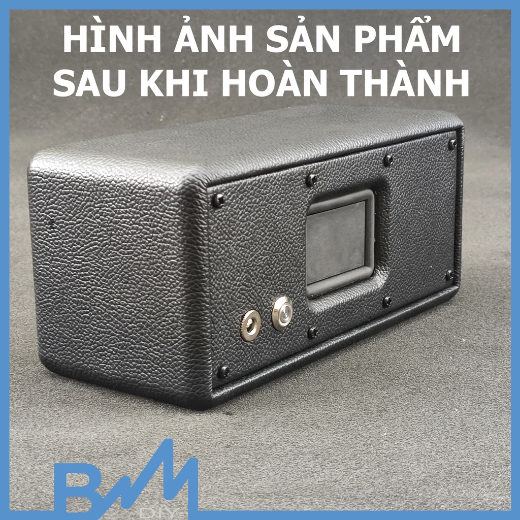 Box loa hoàn thiện bọc da 205x95x90mm ghép loa 2inch